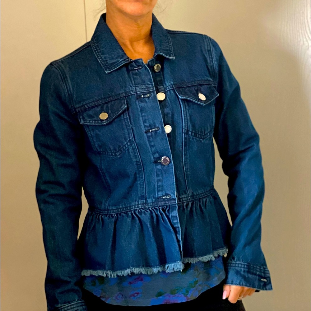 Romeo and Juliet jean jacket w/ruffles